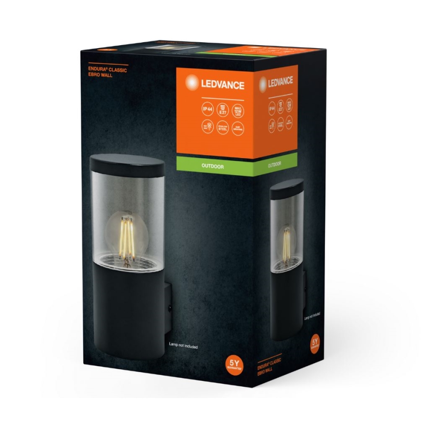 Ledvance - Iluminação de parede exterior EBRO 1xE27/20W/230V IP44