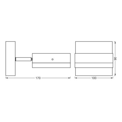 Ledvance - Iluminação de parede exterior ENDURA CLASSIC 1xGX53/12W/230V IP44