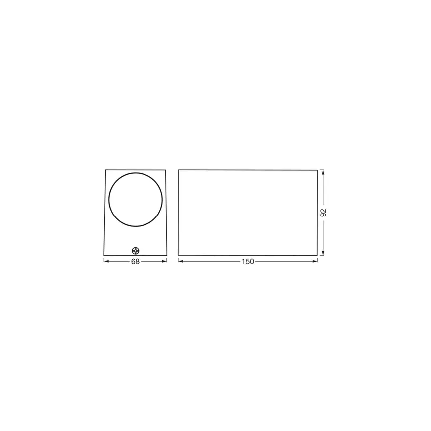 Ledvance - Iluminação de parede exterior ENDURA CLASSIC 2xGU10/35W/230V IP44