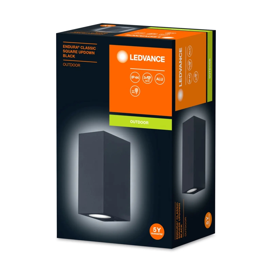 Ledvance - Iluminação de parede exterior ENDURA CLASSIC 2xGU10/35W/230V IP44