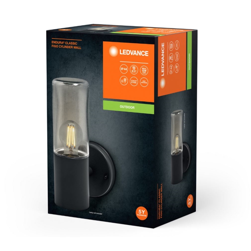 Ledvance - Iluminação de parede exterior FIGO CYLINDER 1xE27/20W/230V IP44