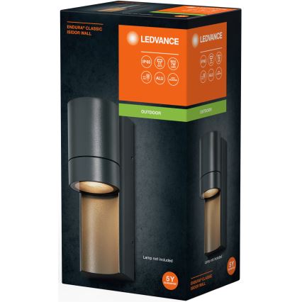 Ledvance - Iluminação de parede exterior ISIDOR 1xGU10/35W/230V IP65