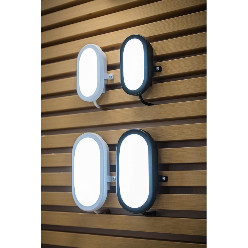 Ledvance - Iluminação de parede exterior LED BULKHEAD LED/11W/230V IP54 preta