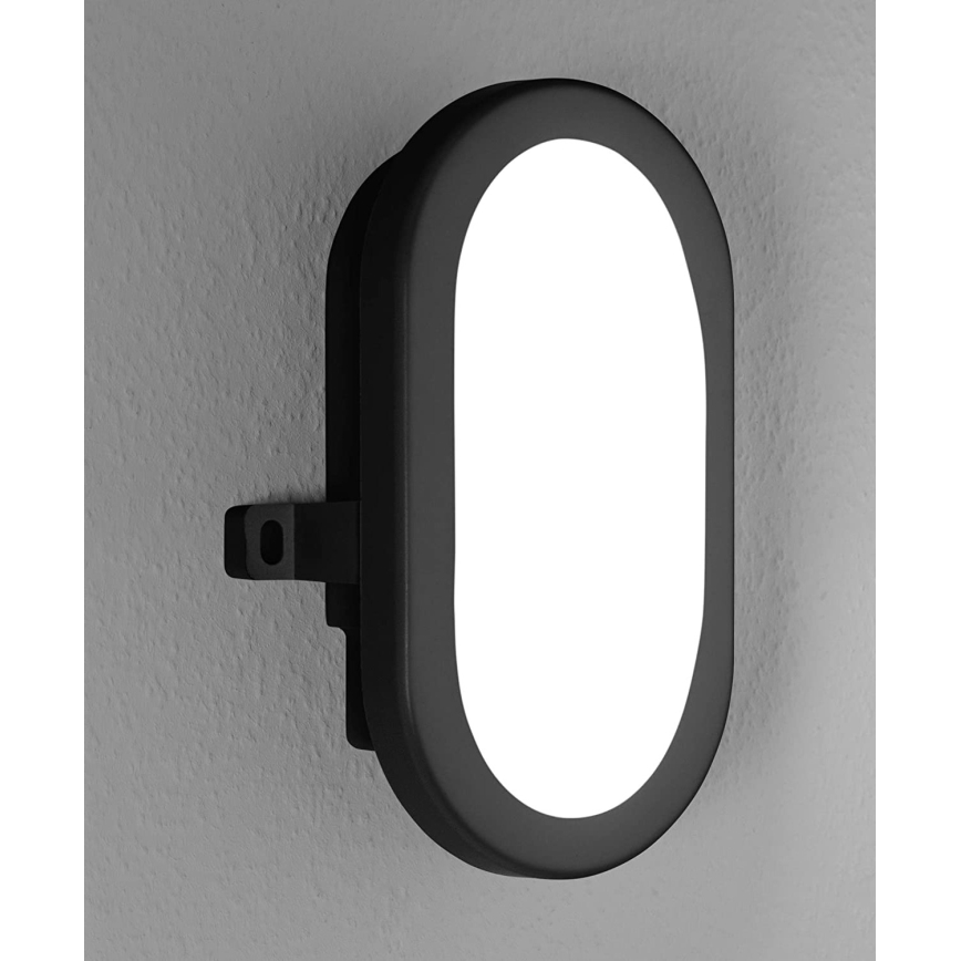 Ledvance - Iluminação de parede exterior LED BULKHEAD LED/6W/230V IP54 preta