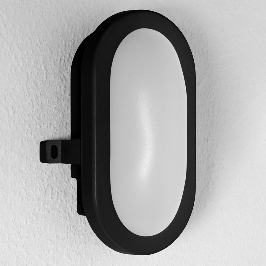 Ledvance - Iluminação de parede exterior LED BULKHEAD LED/6W/230V IP54 preta