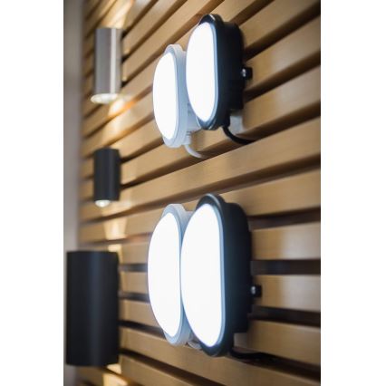 Ledvance - Iluminação de parede exterior LED BULKHEAD LED/6W/230V IP54 preta
