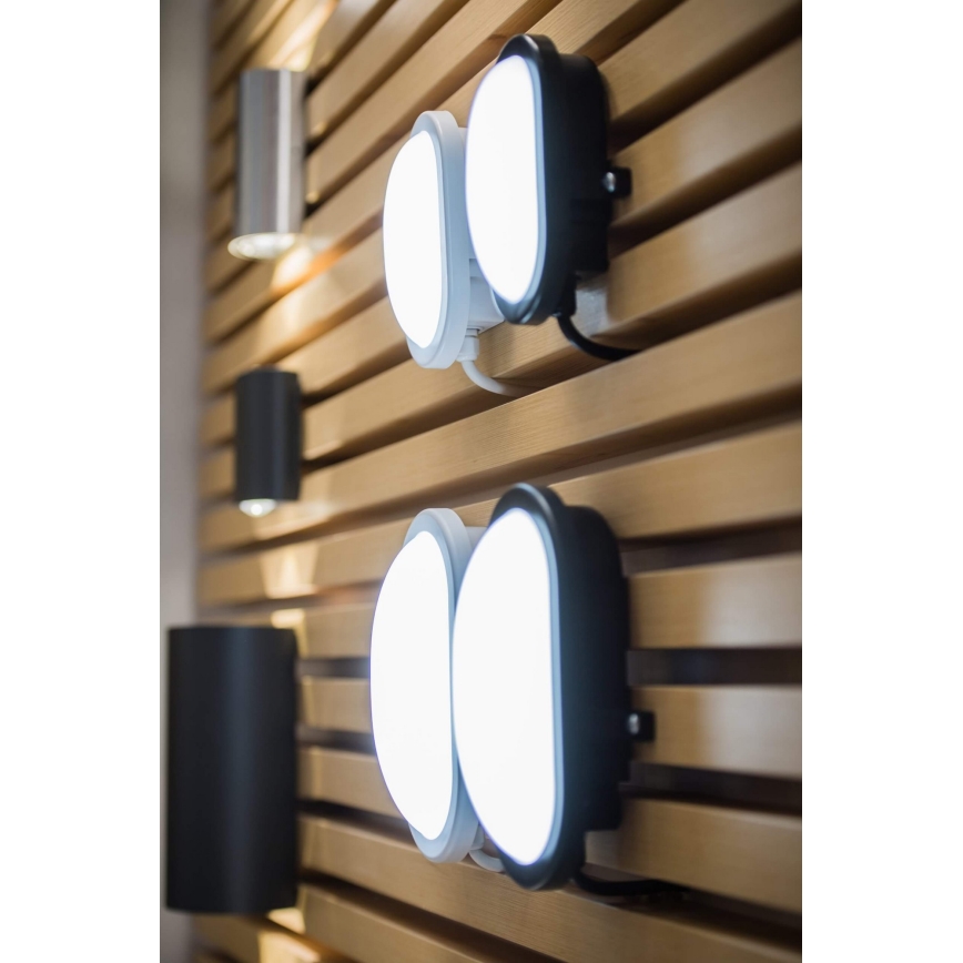 Ledvance - Iluminação de parede exterior LED BULKHEAD LED/6W/230V IP54 preta