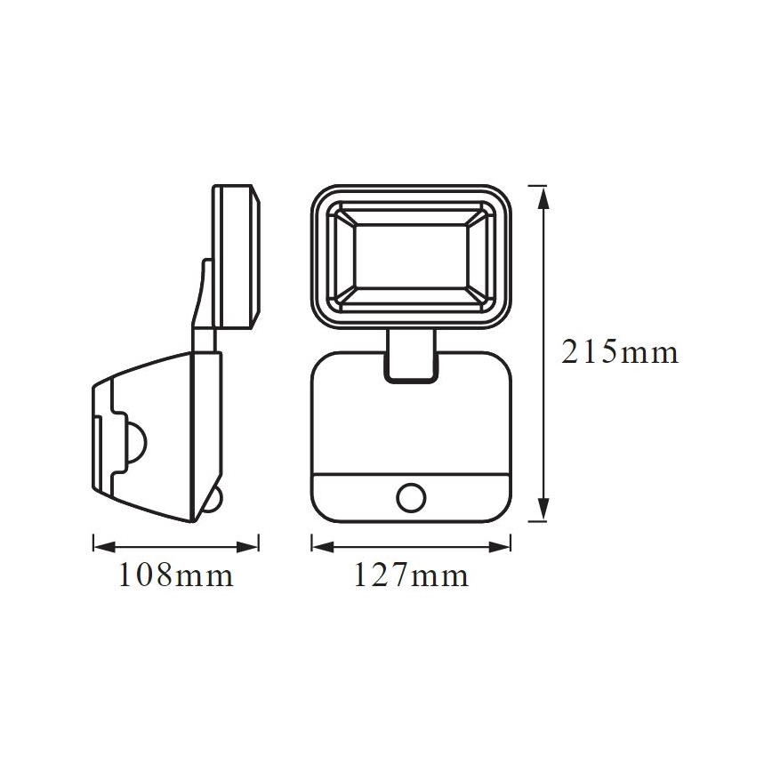 Ledvance - Iluminação de parede exterior LED com sensor BATTERY LED/4W/6V IP54