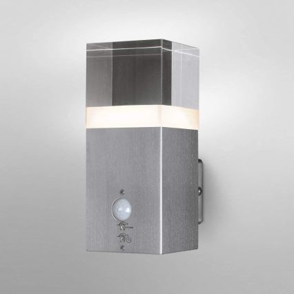 Ledvance - Iluminação de parede exterior LED com sensor CRYSTAL 1xLED/5W/230V IP44