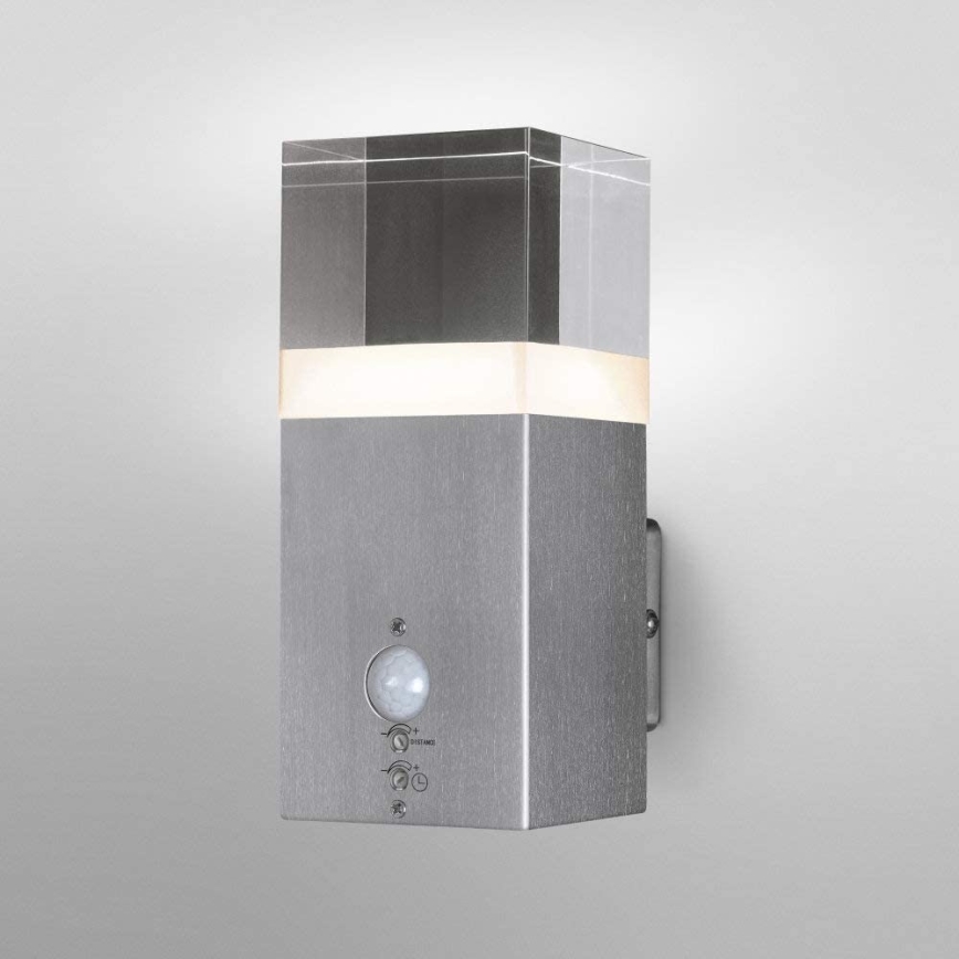 Ledvance - Iluminação de parede exterior LED com sensor CRYSTAL 1xLED/5W/230V IP44