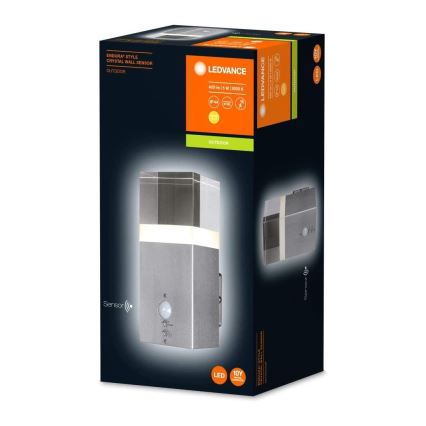 Ledvance - Iluminação de parede exterior LED com sensor CRYSTAL 1xLED/5W/230V IP44