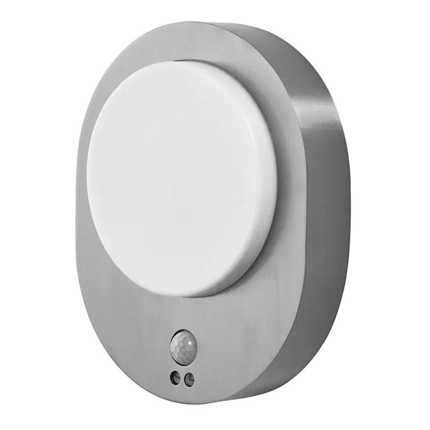 Ledvance - Iluminação de parede exterior LED com sensor DISC LED/8W/230V IP44