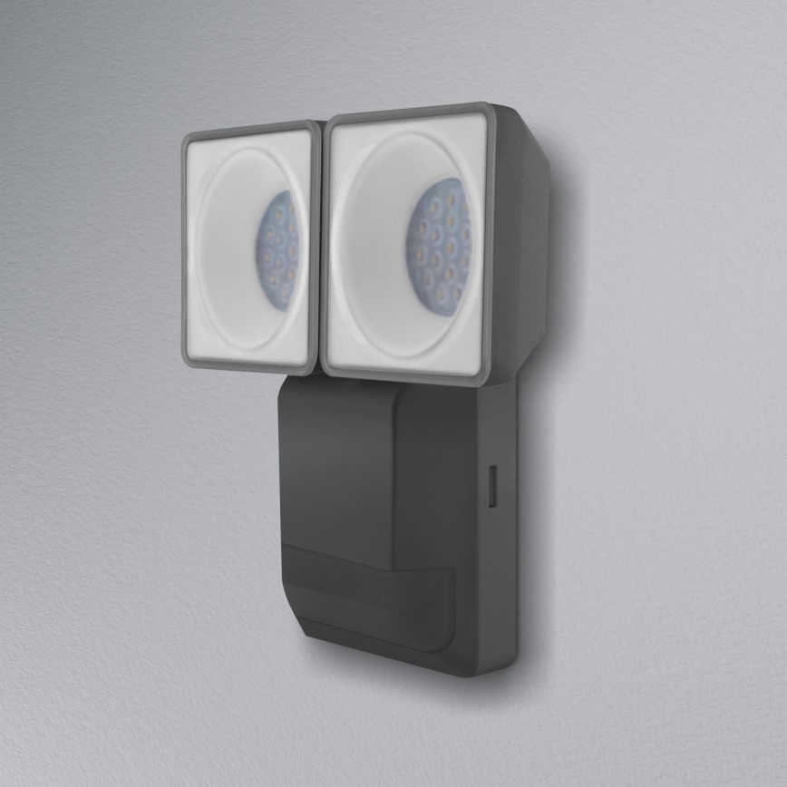 Ledvance - Iluminação de parede exterior LED com sensor SPOT 2xLED/8W/230V IP55