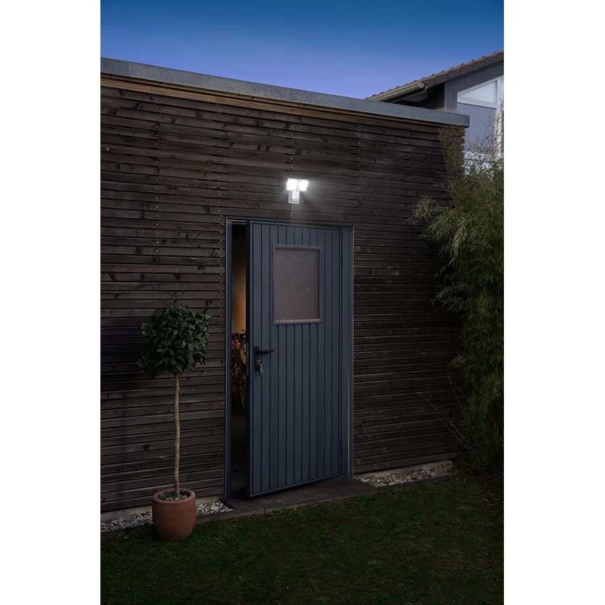 Ledvance - Iluminação de parede exterior LED com sensor SPOT 2xLED/8W/230V IP55