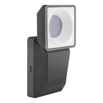 Ledvance - Iluminação de parede exterior LED com sensor  SPOT LED/8W/230V IP55 preta