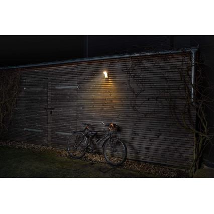 Ledvance - Iluminação de parede exterior LED com sensor  SPOT LED/8W/230V IP55 preta