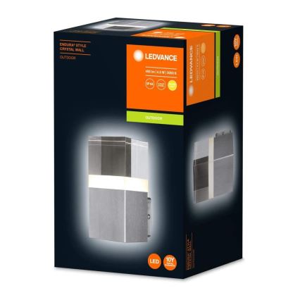 Ledvance - Iluminação de parede exterior LED CRYSTAL 1xLED/4,5W/230V IP44