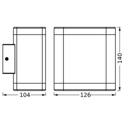 Ledvance - Iluminação de parede exterior LED ENDURA STYLE DALLAS LED/9W/230V IP44