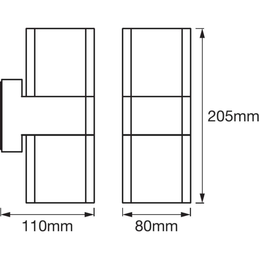Ledvance - Iluminação de parede exterior LED RGBW SMART+ CUBE LED/13,5W/230V IP44 Wi-Fi
