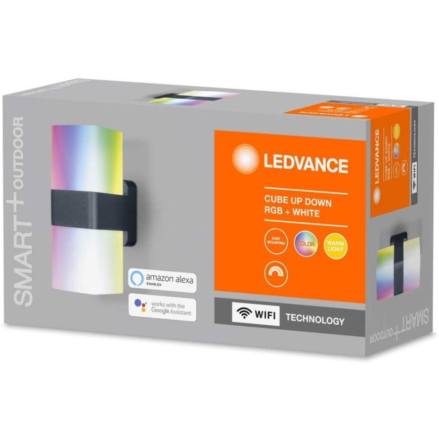 Ledvance - Iluminação de parede exterior LED RGBW SMART+ CUBE LED/13,5W/230V IP44 Wi-Fi