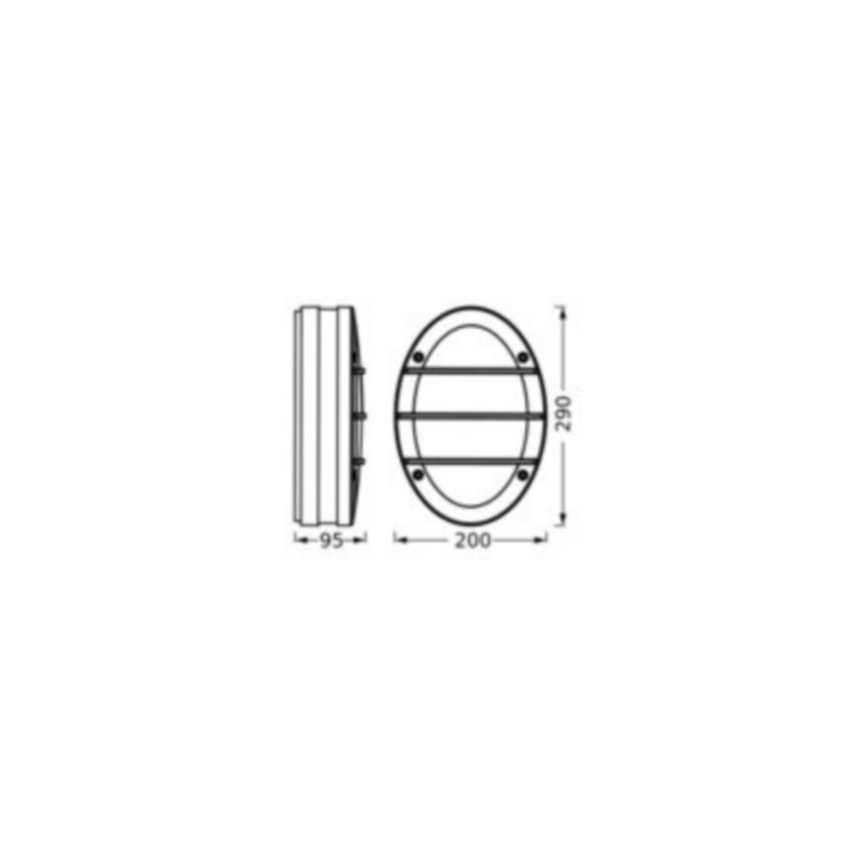 Ledvance - Iluminação de parede exterior ORBICK 2xE27/18W/230V IP65