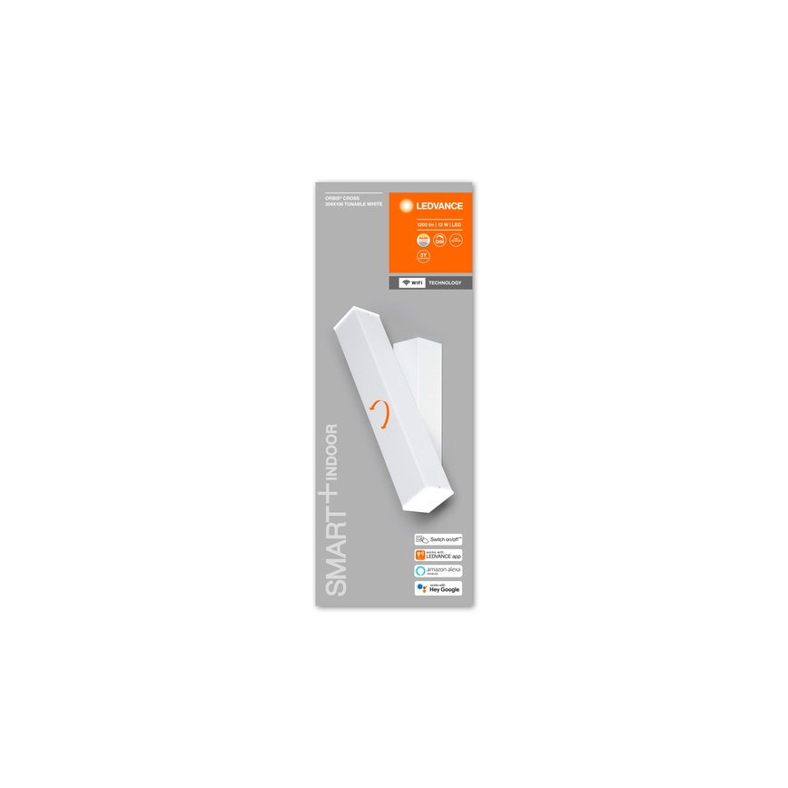 Ledvance - Iluminação de parede LED com regulação SMART+ CROSS 2xLED/6W/230V 3000-6500K Wi-Fi