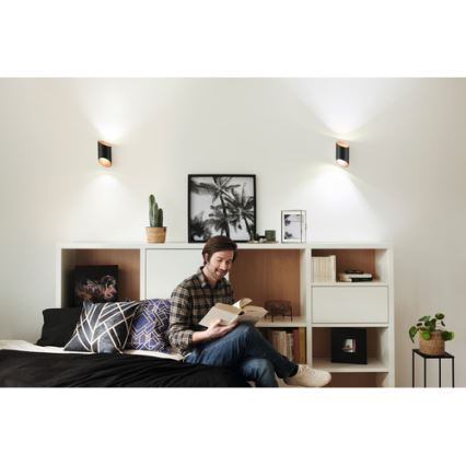 Ledvance - Iluminação de parede LED com regulação SMART+ CYLINDRO LED/12W/230V 3000-6500K Wi-Fi black