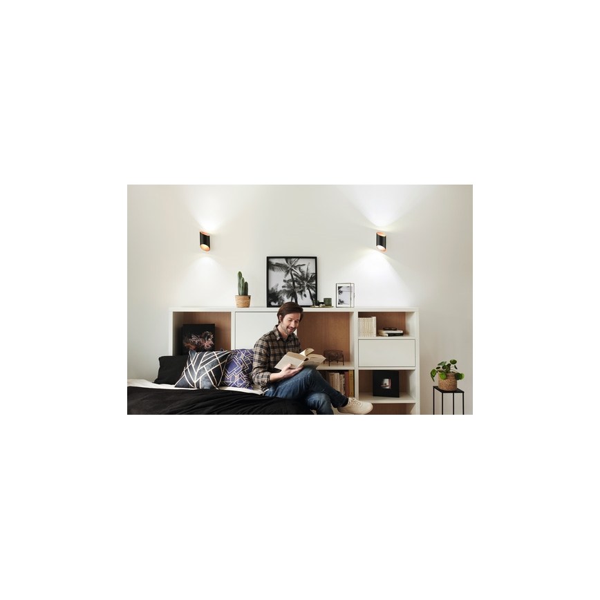 Ledvance - Iluminação de parede LED com regulação SMART+ CYLINDRO LED/12W/230V 3000-6500K Wi-Fi black