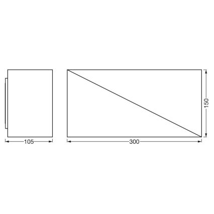 Ledvance - Iluminação de parede LED com regulação SMART+ SWAN LED/23W/230V 3000-6500K Wi-Fi