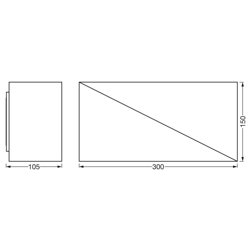 Ledvance - Iluminação de parede LED com regulação SMART+ SWAN LED/23W/230V 3000-6500K Wi-Fi