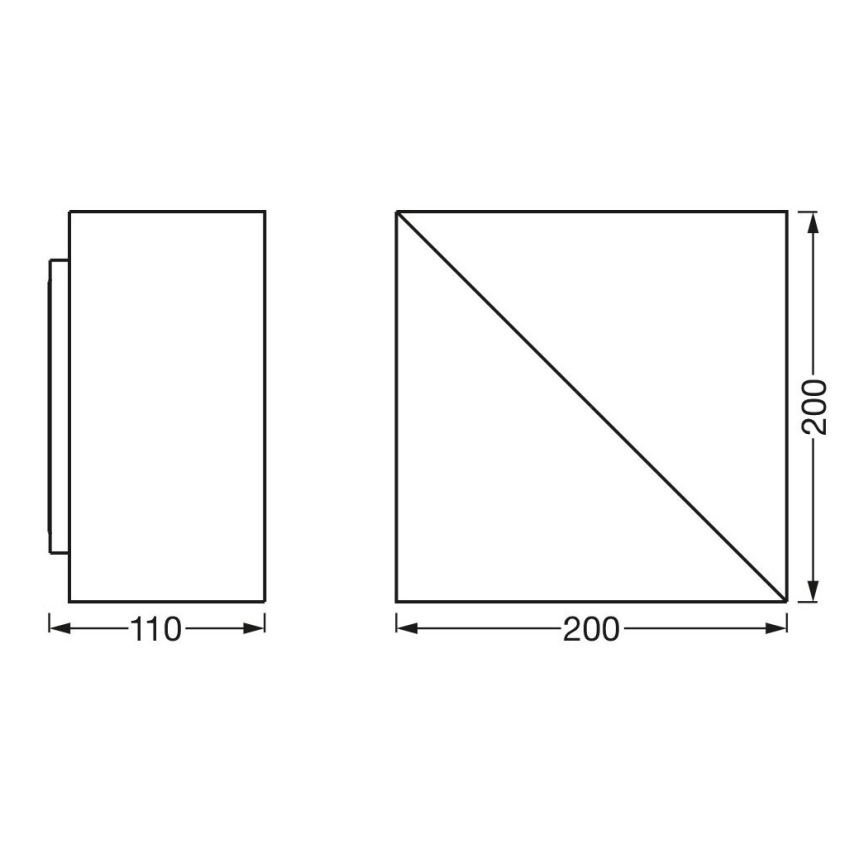 Ledvance - Iluminação de parede LED com regulação SMART+ SWAN LED/23W/230V 3000-6500K Wi-Fi