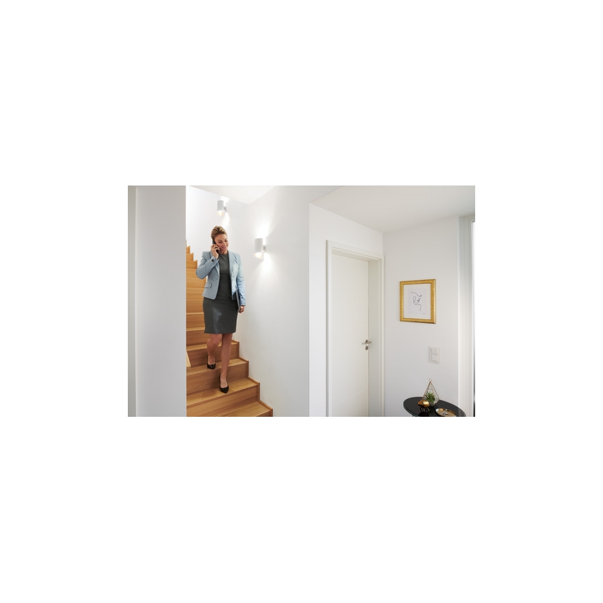 Ledvance - Iluminação de parede LED com regulação SMART+ TWIST LED/12W/230V 3000-6500K Wi-Fi branca