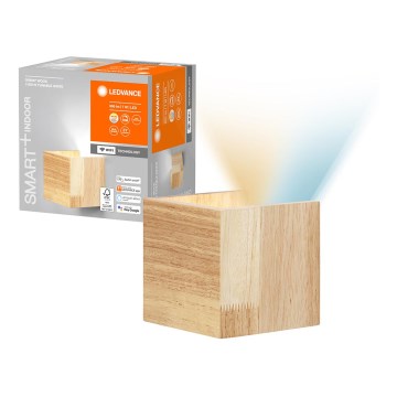 Ledvance - Iluminação de parede LED com regulação SMART+ WOOD LED/7W/230V 3000-6500K Wi-Fi