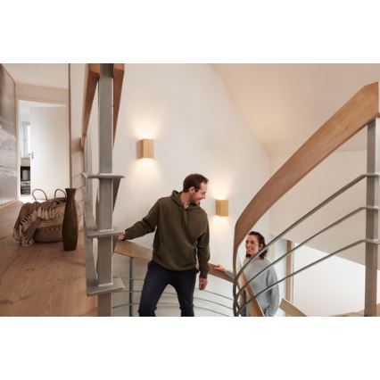 Ledvance - Iluminação de parede LED com regulação SMART+ WOOD LED/7W/230V 3000-6500K Wi-Fi