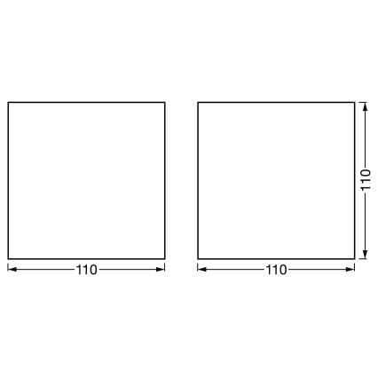 Ledvance - Iluminação de parede LED com regulação SMART+ WOOD LED/7W/230V 3000-6500K Wi-Fi