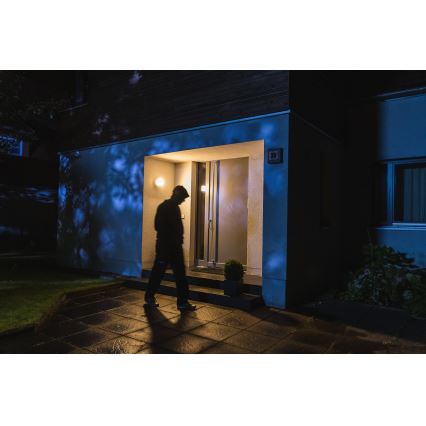 Ledvance- Iluminação de parede exterior LED com sensor e câmara SMART+ LED/15W/230V Wi-Fi IP44