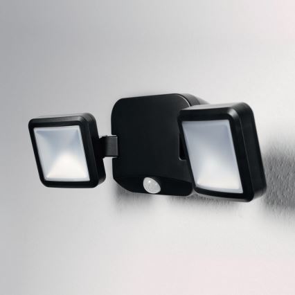 Ledvance - Iluminação de parede LED exterior com sensor BATTERY 2xLED/10W/4xD IP54