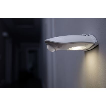 Ledvance - Iluminação de parede LED exterior com sensor DOORLED LED/1W/3xAA IP54