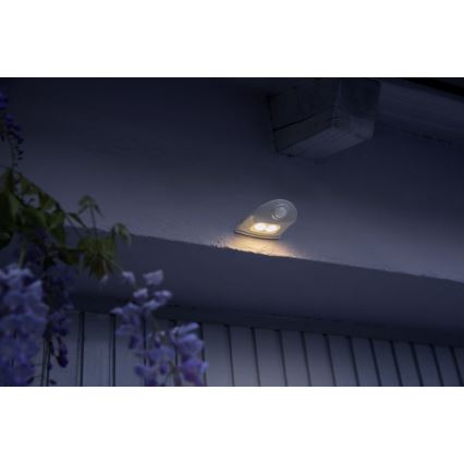 Ledvance - Iluminação de parede LED exterior com sensor DOORLED LED/1W/3xAA IP54