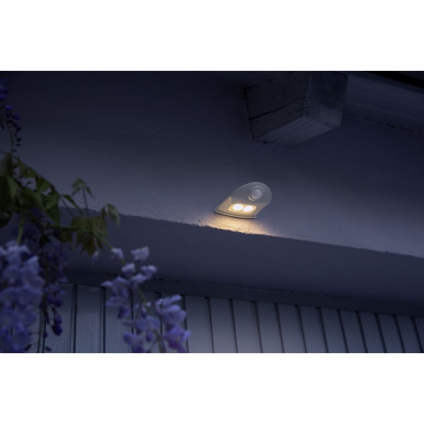 Ledvance - Iluminação de parede LED exterior com sensor DOORLED LED/1W/3xAA IP54