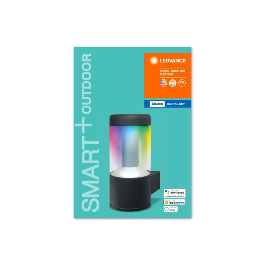 Ledvance - Iluminação de parede LED RGBW com regulação SMART+ MODERN LED/12W/230V IP44 BT