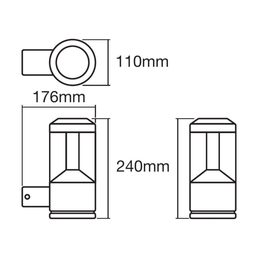 Ledvance - Iluminação de parede LED RGBW com regulação SMART+ MODERN LED/12W/230V IP44 BT