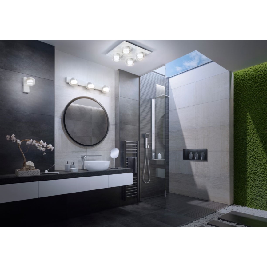 Ledvance - Iluminação de parede para casa de banho LED ORBIS FLAME 2xLED/5,5W/230V 3000/4000K IP44 branco