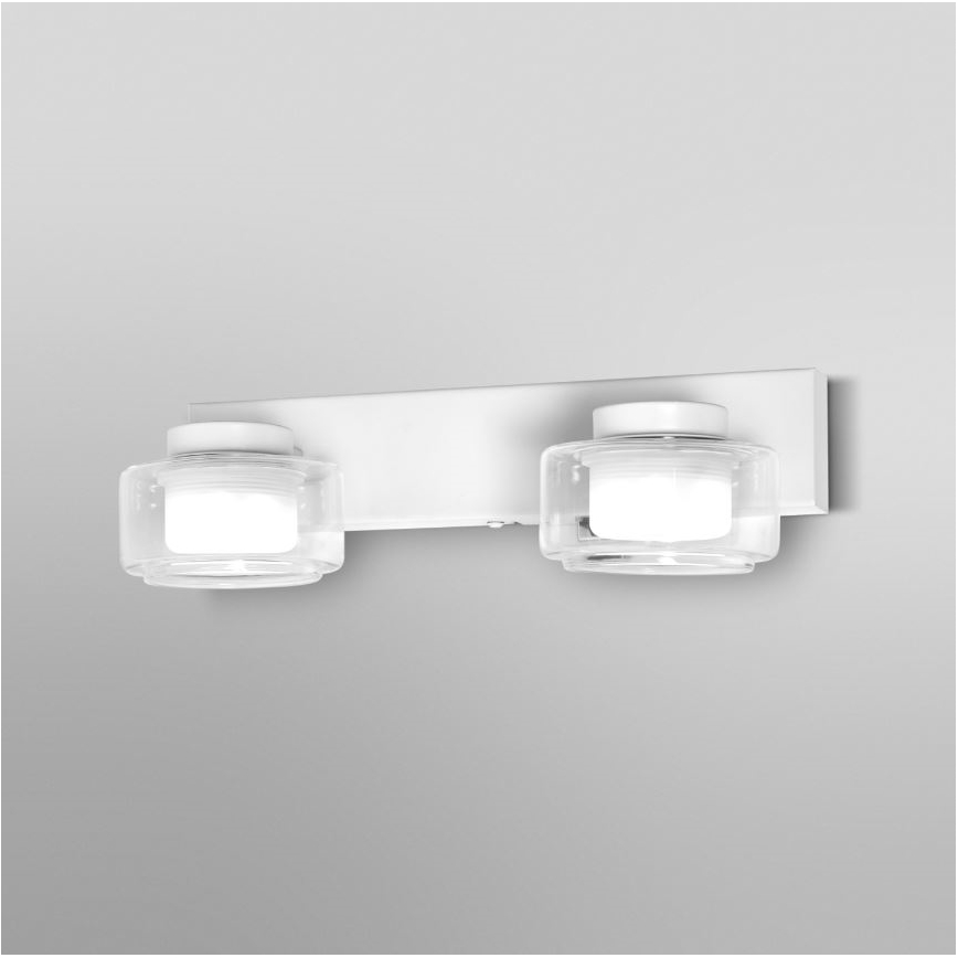 Ledvance - Iluminação de parede para casa de banho LED ORBIS FLAME 2xLED/5,5W/230V 3000/4000K IP44 branco