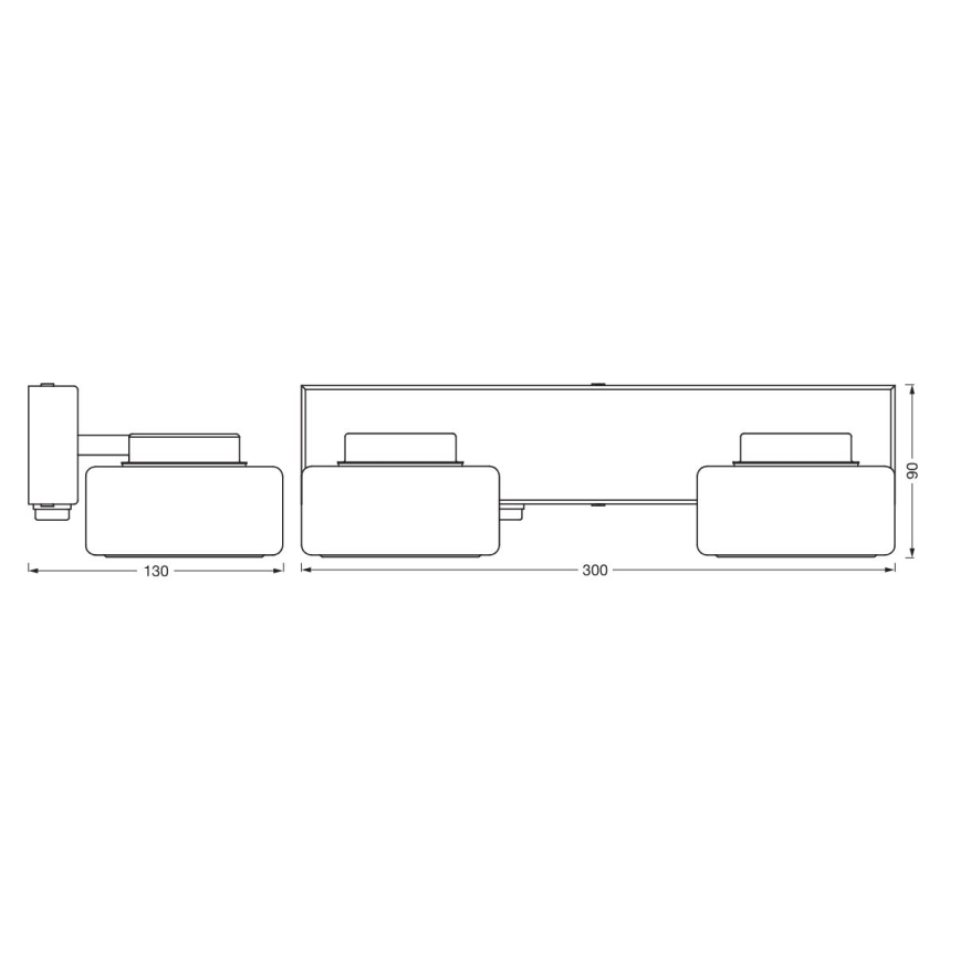 Ledvance - Iluminação de parede para casa de banho LED ORBIS FLAME 2xLED/5,5W/230V 3000/4000K IP44 branco