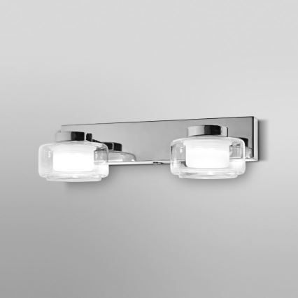 Ledvance - Iluminação de parede para casa de banho LED ORBIS FLAME 2xLED/5,5W/230V 3000/4000K IP44 cromado