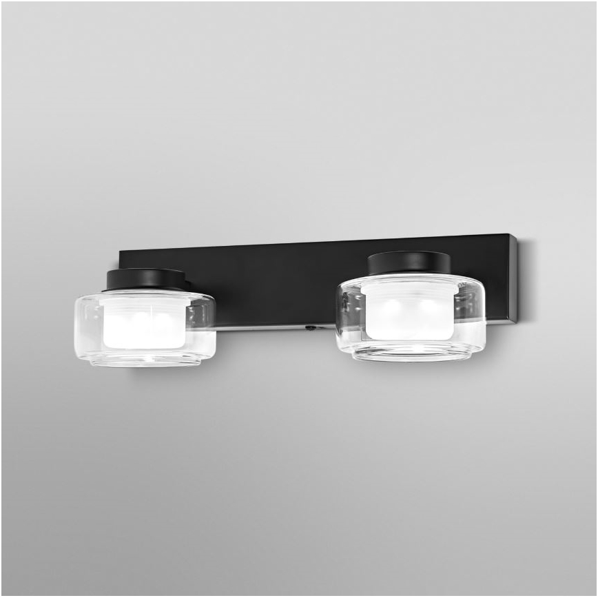 Ledvance - Iluminação de parede para casa de banho LED ORBIS FLAME 2xLED/5,5W/230V 3000/4000K IP44 preto