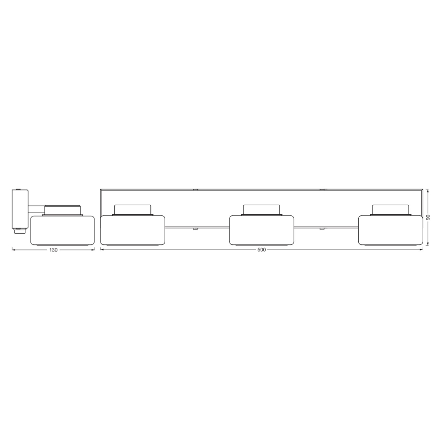 Ledvance - Iluminação de parede para casa de banho LED ORBIS FLAME 3xLED/5,5W/230V 3000/4000K IP44 branco