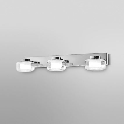 Ledvance-Iluminação de parede para casa de banho LED ORBIS FLAME 3xLED/5,5W/230V IP44 cromado