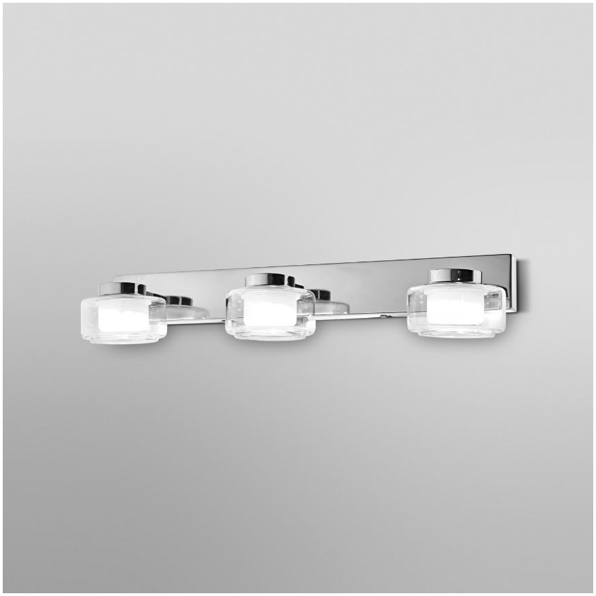 Ledvance-Iluminação de parede para casa de banho LED ORBIS FLAME 3xLED/5,5W/230V IP44 cromado